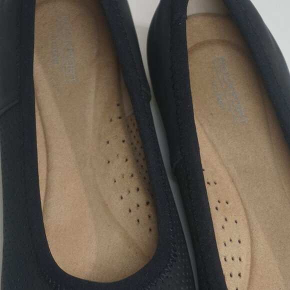 Rockport Stacie Perf Ballet - Black 8.5 - Picture 7 of 7